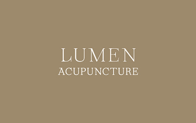 Lumen Acupuncture branding design graphic design illustration logo typography ui ux