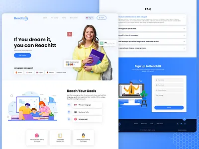 Website Design : landing page : Education design education graphic design landing page design landing page ui ux ui ui design ui ux ux web design website design
