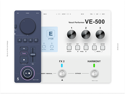 Boss VE-500 build2.0 design designdrug graphic design ui