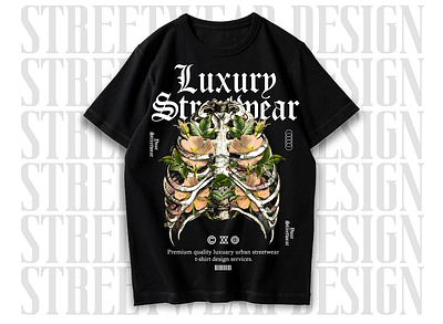 Luxury Urban Streetwear Design for Hoodie, Oversize t-shirt skull streetwear