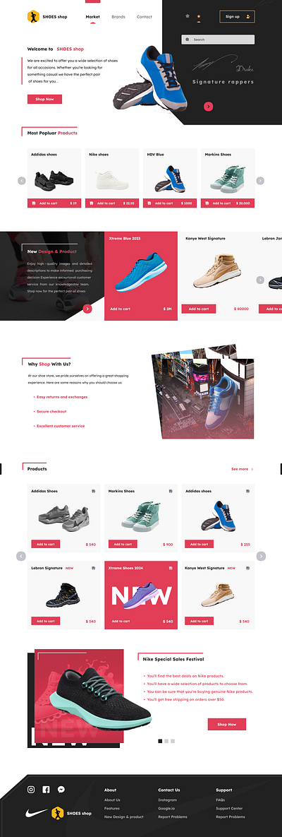 Shoes Store website design graphic design mainpage shoes shoes website shoesstore shoeswebsite shop website typography ui uiux ux website