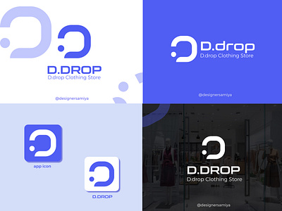 D.Drop LOGO | CLOTHING STORE LOGO brandidentity branding clothing store logo d logo elegant logo icon logo letter logo logo logo design modern logo