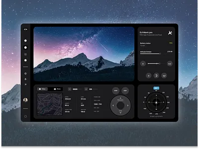 DJI Mavic Pro interface concept build2.0 design designdrug graphic design ui ux
