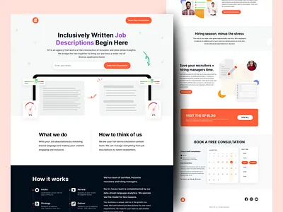 Job Description Manager Landing Page agency application form banner career page careers homepage hr job job application job board job description job offer landing page manager product recruiting uiux vacancies web design