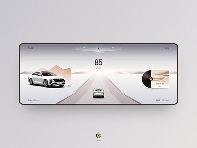 HMI Concept No.19 - For Cadillac design hmi ui