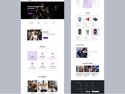 Gym Landing Page homepage homepage design landing landing page landing visual mobile app design ui design ui ux ui ux design visual design