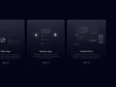 Custom Illustrations custom illustrations dark mode dark theme ui cards website design website illustrations