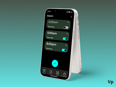 Alarm Clock App UI Interface app dailyui design figma ui ux uxdesign