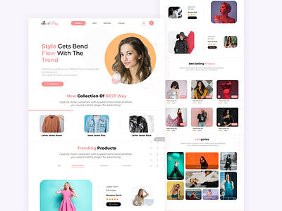 Ecommerce Landing Page business ecommarce landingpage ui ui ux ux website