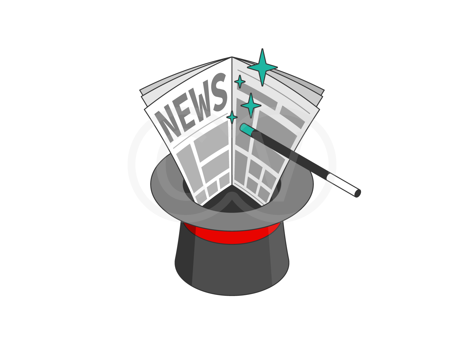 23. fake news concept visualization disinformation fake news illustration isometric misleading information post truth propaganda