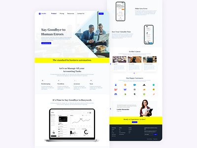 SaaS - Business Automation Landing Page landing page saas ui uiux ux web design