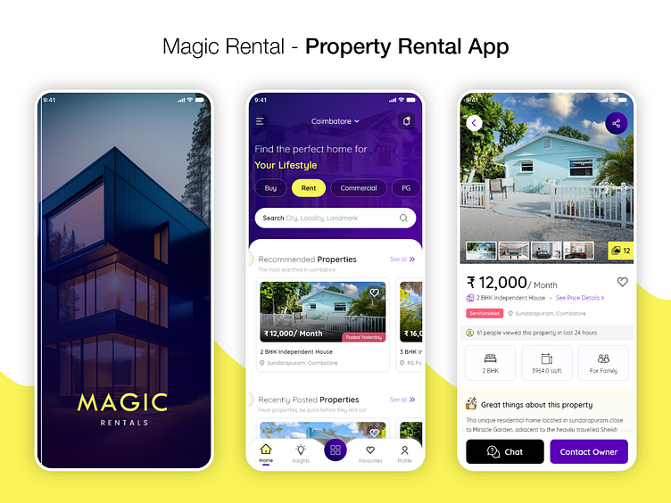 Property Rental App by Veera Kumar on Dribbble