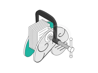 22. information overload concept visualization information explosion information overload isometric playful