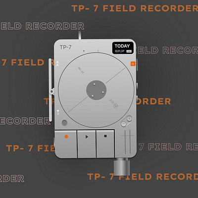 Field Recorder Design build designdrug feildrecorder product productdesign productdesigner watchmegrow