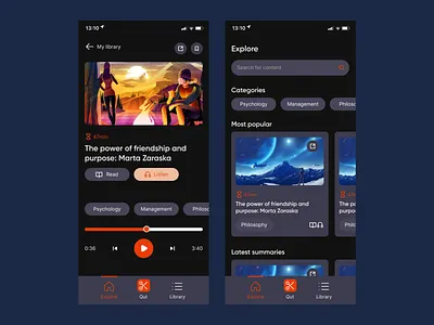 QUT - content app UI/UX app design app ui app uiux branding content logo ui uiux ux