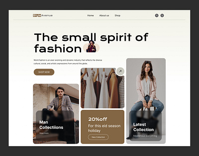 StyleAvenue-fashion landing page appearl brand branding clothes clothing e commerce fashion figma landing page lifestyle mensfashion online store outfit shopping street wear style ui design uiux website websitedesign