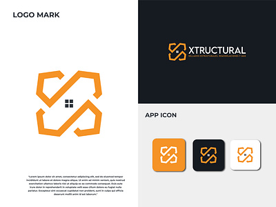 Xtructural branding graphic design illustration letter x logo