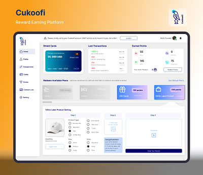 "Cuckoofi" Reward Earning Platform dashboard design financial platform fintech fintech design gamification pwa reward as service ui ui design uidesign uiux uiux design user experience user interface user interface design web application