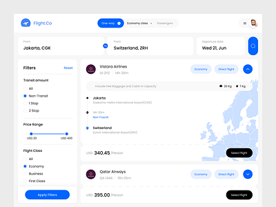 Flight booking app- Flight.co app design design flightbooking ui uiux