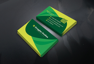 Green And Yellow Combination Professional Business Card attractive business card business business card business card design business card printing business cards cards design eye catching business card graphic design illustration logo modern business card motion graphics professional business card real estate business card ui unique business card visiting cards