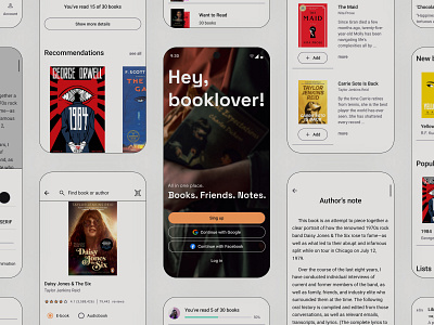 Books Mobile Application Design app books design figma mobile reading ui web