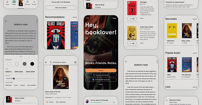 Books Mobile Application Design app books design figma mobile reading ui web