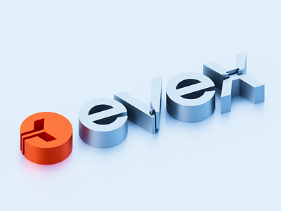 Evex Company Identity Design 3d 3d illustration branding graphic design logo logotype manufacture typography