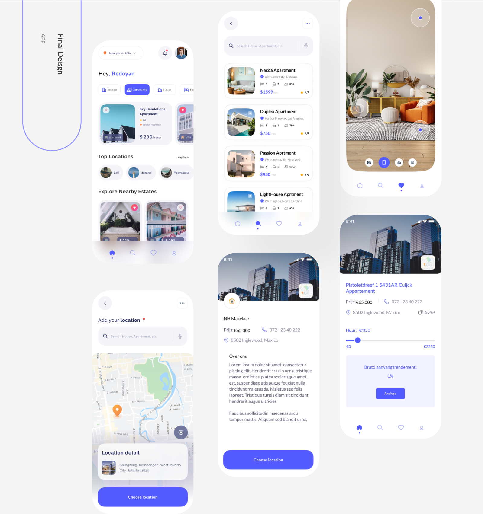 Real estate brokerage Mobile app UI design android design app app design app ui brokerage app figma interaction design ios app mobile app modern ui real estate mobile app ui ui design uiux ux ux design