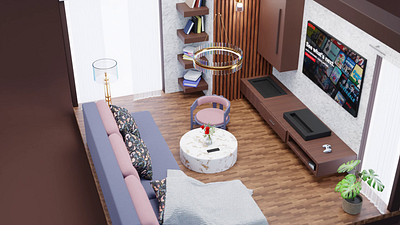 Modern Living Room 3d 3d model 3d room animation architecture blender 3d blender aniamtion graphic design home page living room minimal motion graphics procedural web design
