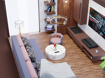 Modern Living Room 3d 3d model 3d room animation architecture blender 3d blender aniamtion graphic design home page living room minimal motion graphics procedural web design