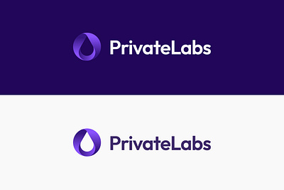 Private Labs - Drop Logo Design abstract abstract logo brand identity drop drop logo health health logo lab lab logo labs labs logo logo logo design modern