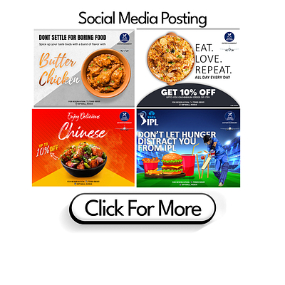 Social Media Postings ( Food ) branding graphic design