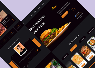 Food Website Design design food website ux