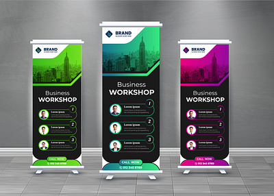 Eye-catching,Vibrant and Versatile Roll-Up Banners design compelling message
