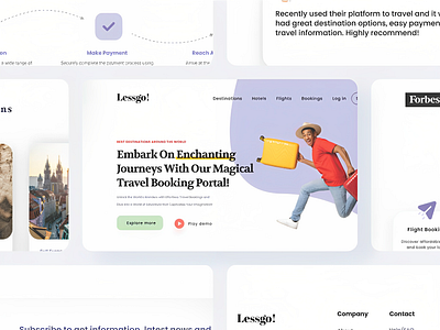 Designing a Landing Page for a Travel Booking Website interactiondesign landing landing page responsive website responsivedesign travel booking website trending ui ui ui design ui ux ux ux design