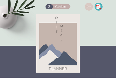 Planner - Diet Meal creative daily planner diet diet plane gym meal meal plan minimalist planner simple weekly planner yearly planner