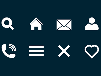 Basic Icon Set basic icon set icon design ui icon web icons
