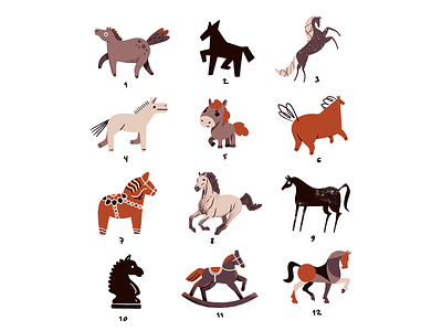 Style Explorer — Horses digital illustration horse illustration procreate style