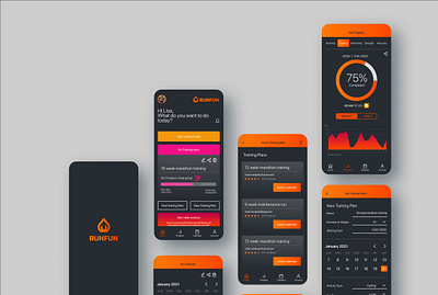 Runfun branding logo ui