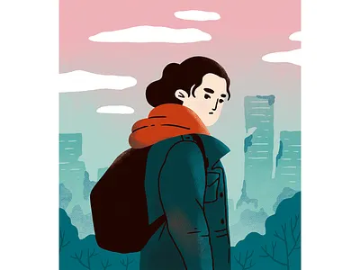 The Last of Us character digital illustration ellie fanart illustration procreate the last of us