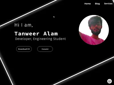 My Portfolio Landing Page 3d animation branding graphic design logo motion graphics ui
