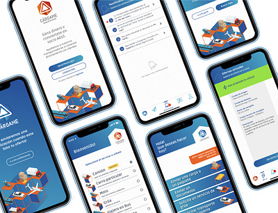 Cargame: a cargo network service branding graphic design logo ui