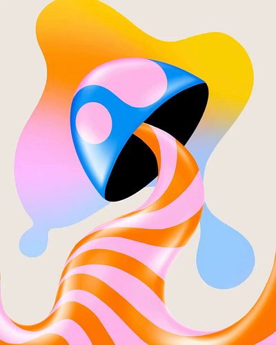 Magic Mush animation colourful design digital art digital painting graphic design handdrawn illustration ipadpro mushroom playful procreate psychedelic stopmotion trippy