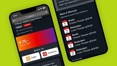 The customer loyalty platform of Vodafone & Ziggo app app design branding design loyalty ui ux vodafone web webdesign ziggo
