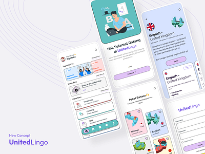 New!!! UnitedLingo📚 - Learn languages apps app design english app language apps learning apps productivity app