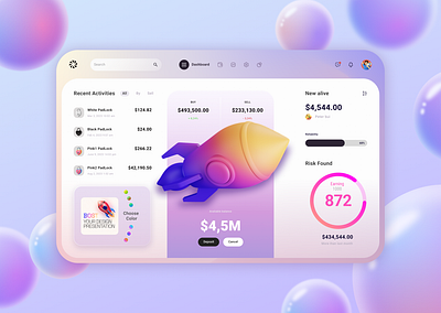 Money Management - Dashboard design ui