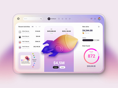 Money Management - Dashboard design ui