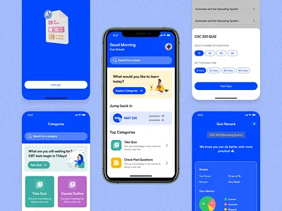 QUIKAT- A quiz mobile app exploration app design branding design product design ui uiux