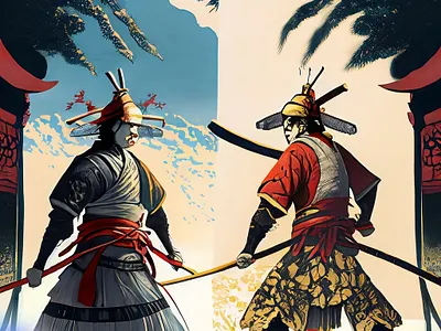 Japanese Samurai fighter