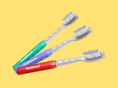 Toothbrushes 3d 3dmodel cinema4d design modeling render